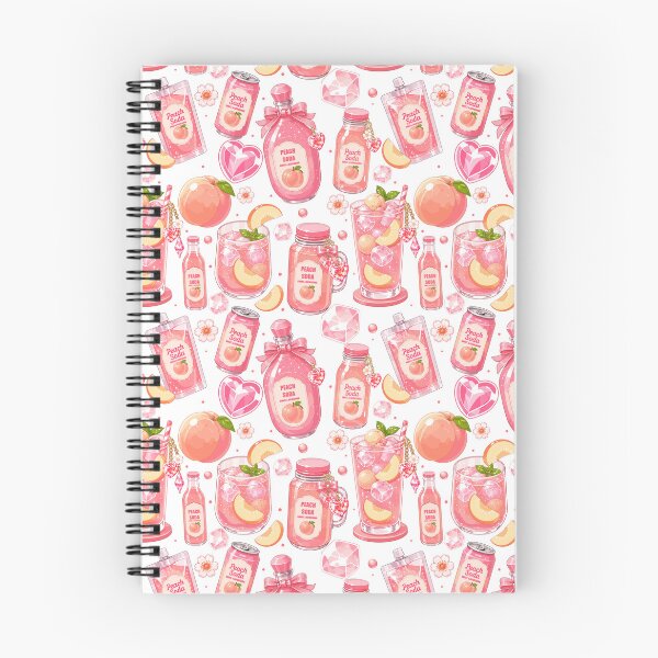 Item preview, Kawaii Peach Soda Drink  Seamless designed and sold by KJackArtwork.