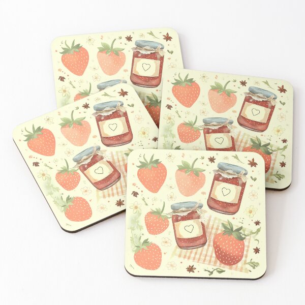 Item preview, Cozy Cottagecore Strawberry Jam Watercolor - Cute Picnic Graphic designed and sold by UniqueDesign751.