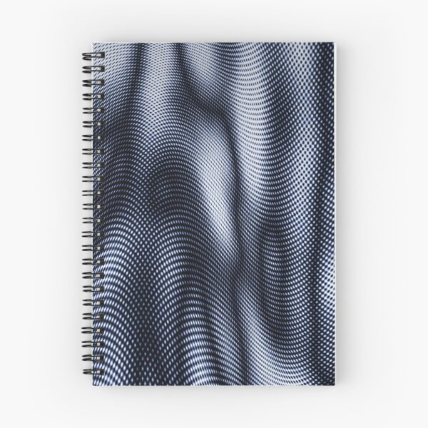 Item preview, Metallic Silver Halftone Distortion - Abstract Liquid Moire Mesh Wave designed and sold by LYAN-STORE.