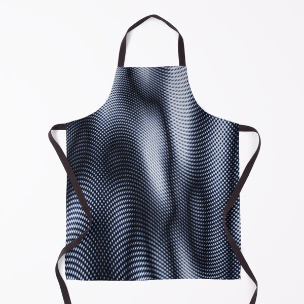 Item preview, Metallic Silver Halftone Distortion - Abstract Liquid Moire Mesh Wave designed and sold by LYAN-STORE.