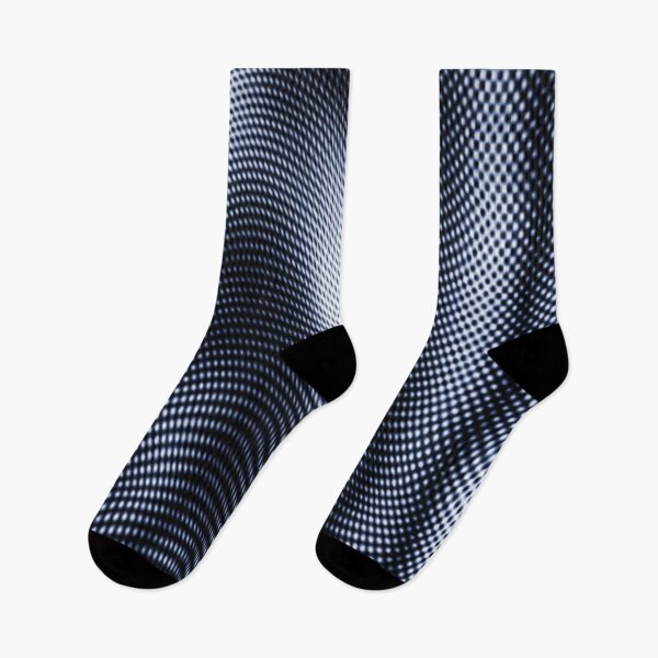 Item preview, Metallic Silver Halftone Distortion - Abstract Liquid Moire Mesh Wave designed and sold by LYAN-STORE.