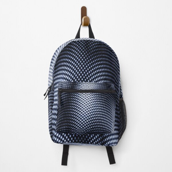 Item preview, Metallic Silver Halftone Distortion - Abstract Liquid Moire Mesh Wave designed and sold by LYAN-STORE.