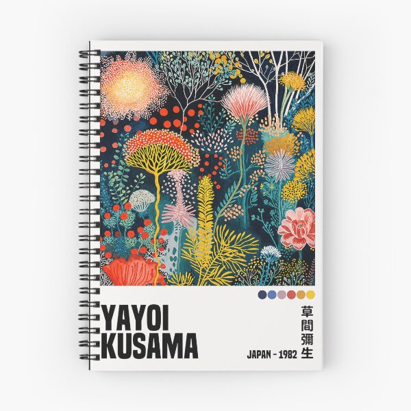 Item preview, Inspired by Yayoi Kusama Coral Poster, Colorful Sango Dot Art Print, Tokyo Japanese Modern Wall Decor designed and sold by scrambledpeg.