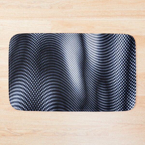 Item preview, Metallic Silver Halftone Distortion - Abstract Liquid Moire Mesh Wave designed and sold by LYAN-STORE.