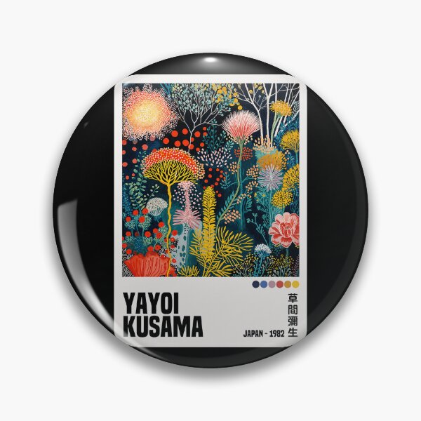 Item preview, Inspired by Yayoi Kusama Coral Poster, Colorful Sango Dot Art Print, Tokyo Japanese Modern Wall Decor designed and sold by scrambledpeg.
