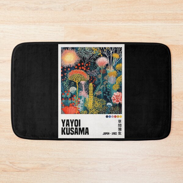 Item preview, Inspired by Yayoi Kusama Coral Poster, Colorful Sango Dot Art Print, Tokyo Japanese Modern Wall Decor designed and sold by scrambledpeg.