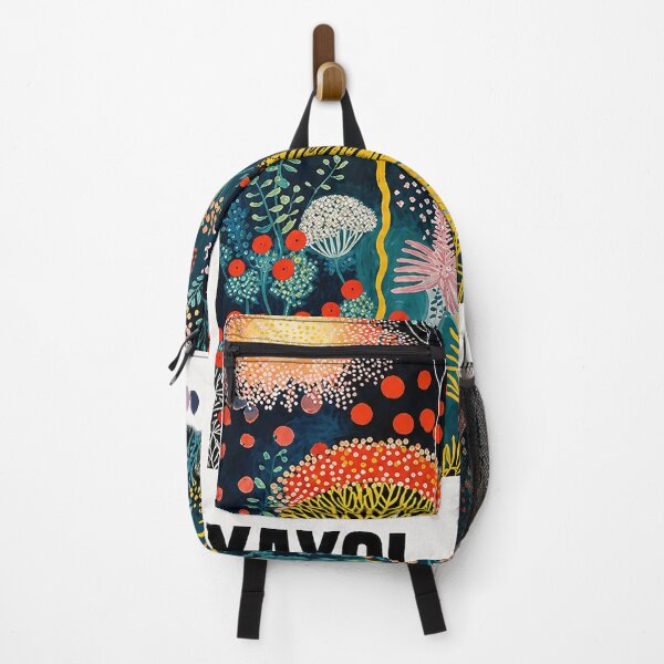Item preview, Inspired by Yayoi Kusama Coral Poster, Colorful Sango Dot Art Print, Tokyo Japanese Modern Wall Decor designed and sold by scrambledpeg.
