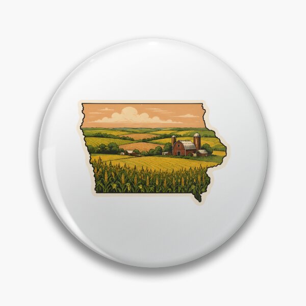 Item preview, Iowa State Map Watercolor designed and sold by ChemicalXShop.
