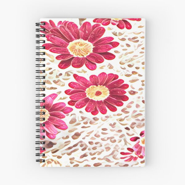 Item preview, Impressionist Pink Daisy Flower Leopard Pattern designed and sold by BalkanBloom.