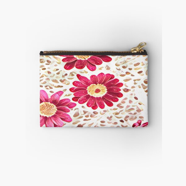 Item preview, Impressionist Pink Daisy Flower Leopard Pattern designed and sold by BalkanBloom.