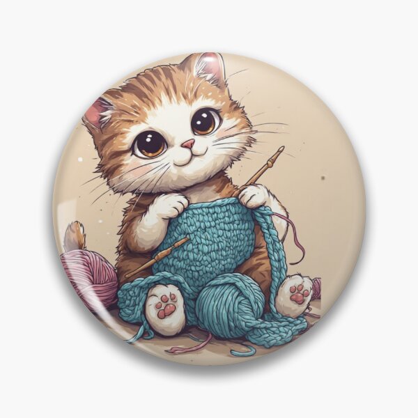 Item preview, Yarn: Cheaper Than Therapy- Funny Crochet Cat  designed and sold by LeafyMushroom.