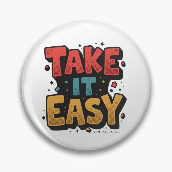 Item preview, Take It Easy Retro Pop Art Typography Vintage Vibe designed and sold by AdyKurniawan.