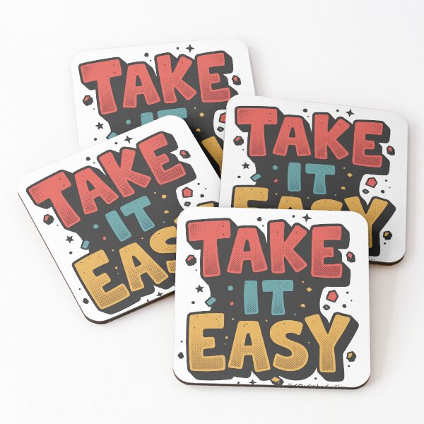 Item preview, Take It Easy Retro Pop Art Typography Vintage Vibe designed and sold by AdyKurniawan.