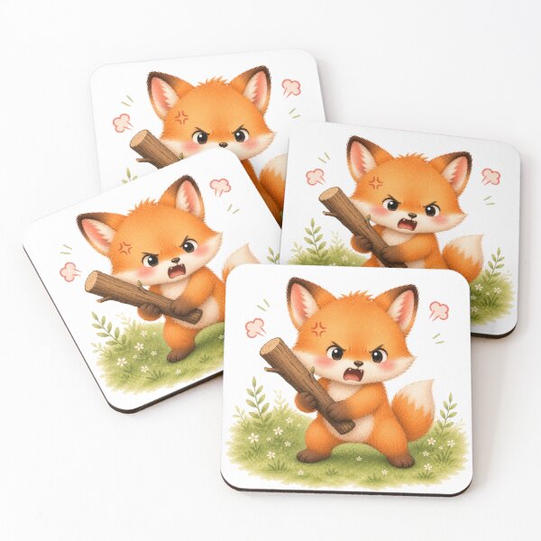 Item preview, Cute Angry Fox |? Angry designed and sold by Snikdha.