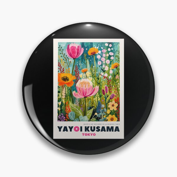 Item preview, Inspired by Yayoi Kusama Tokyo Flower Garden Poster, Colorful Botanical Art Print, Musee d'Art Moderne Wall Decor designed and sold by MorningJoco.