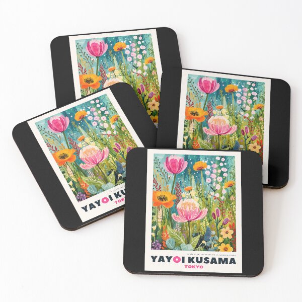 Item preview, Inspired by Yayoi Kusama Tokyo Flower Garden Poster, Colorful Botanical Art Print, Musee d'Art Moderne Wall Decor designed and sold by MorningJoco.