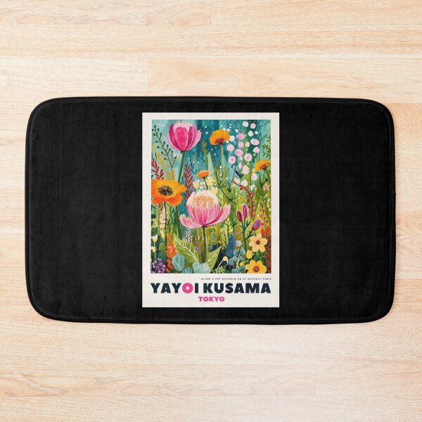 Item preview, Inspired by Yayoi Kusama Tokyo Flower Garden Poster, Colorful Botanical Art Print, Musee d'Art Moderne Wall Decor designed and sold by MorningJoco.