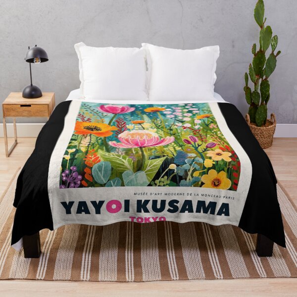 Item preview, Inspired by Yayoi Kusama Tokyo Flower Garden Poster, Colorful Botanical Art Print, Musee d'Art Moderne Wall Decor designed and sold by MorningJoco.
