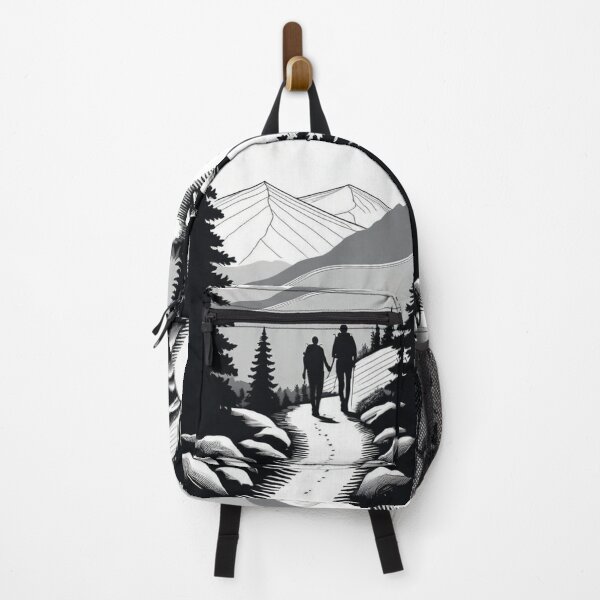 Item preview, Art - Walking Couple, Serenity in the Mountains designed and sold by Reverso-Design.