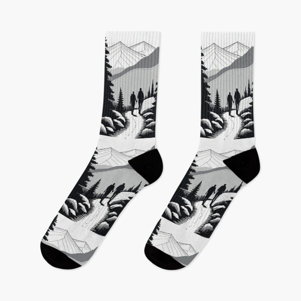 Item preview, Art - Walking Couple, Serenity in the Mountains designed and sold by Reverso-Design.