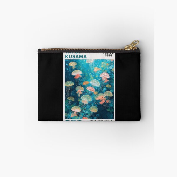 Item preview, Inspired by Yayoi Kusama Jellyfish Poster, Colorful Tokyo 1998 Ocean Art Print, Musee d'Art Moderne Wall Decor designed and sold by HappyGrandmaUB.