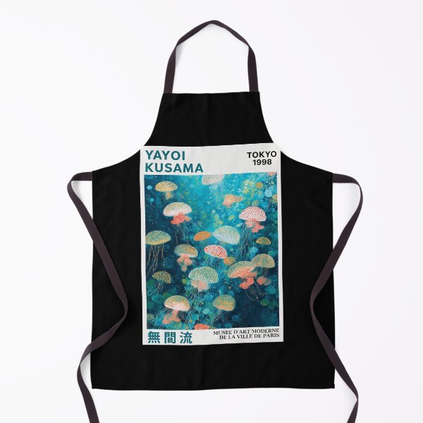Item preview, Inspired by Yayoi Kusama Jellyfish Poster, Colorful Tokyo 1998 Ocean Art Print, Musee d'Art Moderne Wall Decor designed and sold by HappyGrandmaUB.