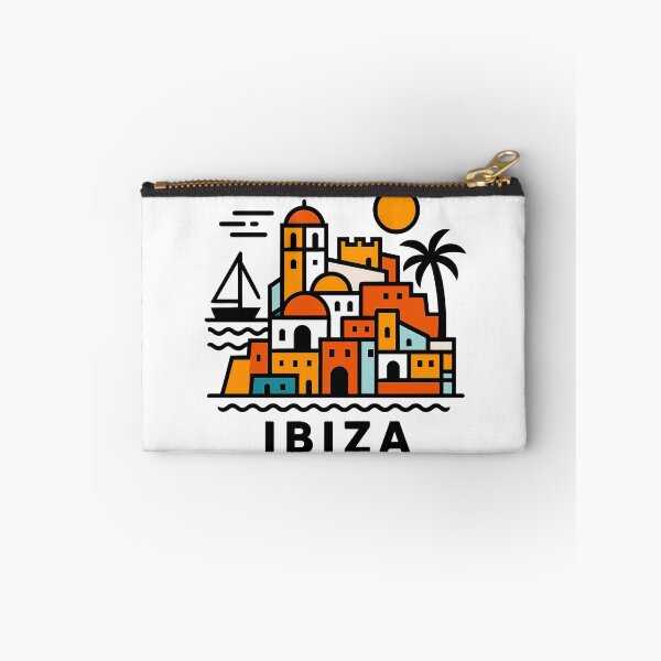 Item preview, Ibiza Spain Travel Souvenir - Old Town Dalt Vila & Sailboat Art designed and sold by OzzFrequency.