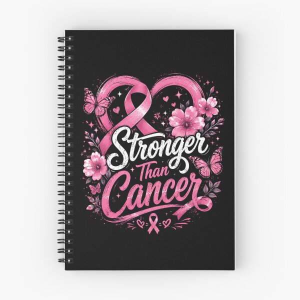 Item preview, tronger Than Cancer Floral Pink Ribbon Heart designed and sold by HamadaArtivio1.