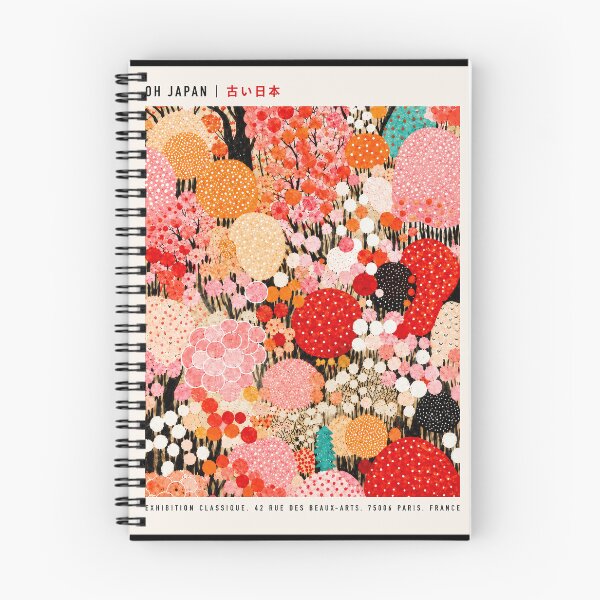 Item preview, Oh Japan Exhibition Poster, Colorful Japanese Floral Dot Art Print, Vintage Paris Exhibition Wall Decor designed and sold by scrambledpeg.
