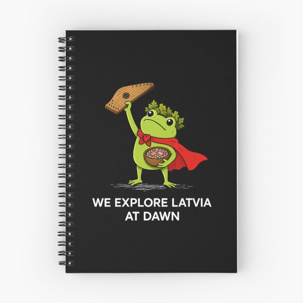 Item preview, Latvia, We Explore Latvia At Dawn Frog, Latvian Travel, Baltic Souvenir designed and sold by RafaelScherer.