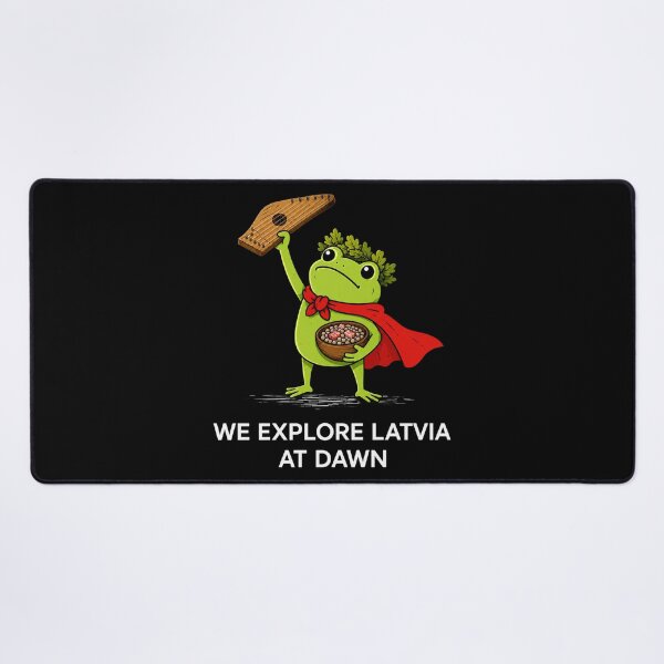 Item preview, Latvia, We Explore Latvia At Dawn Frog, Latvian Travel, Baltic Souvenir designed and sold by RafaelScherer.