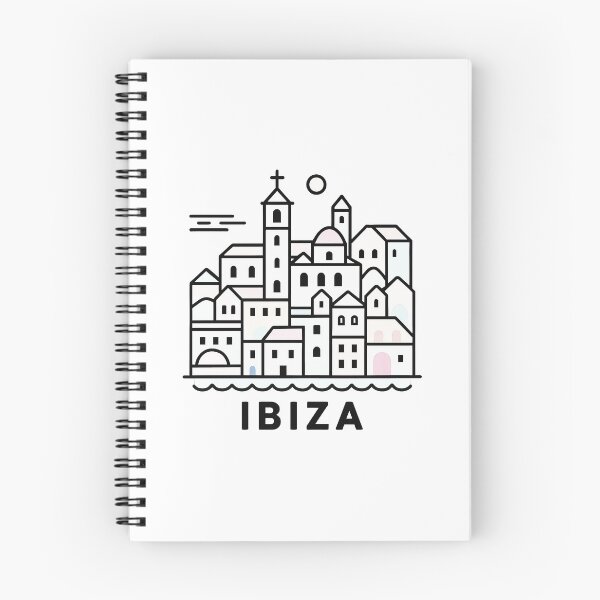 Item preview, Ibiza Spain Travel Souvenir - Old Town Dalt Vila & Sailboat Art designed and sold by OzzFrequency.