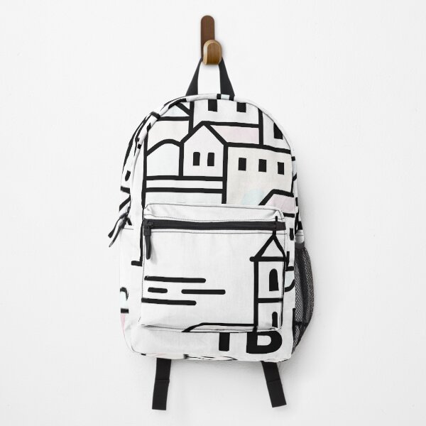 Item preview, Ibiza Spain Travel Souvenir - Old Town Dalt Vila & Sailboat Art designed and sold by OzzFrequency.