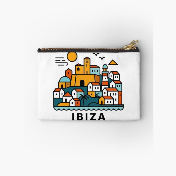 Item preview, Ibiza Spain Travel Souvenir - Old Town Dalt Vila & Sailboat Art designed and sold by OzzFrequency.