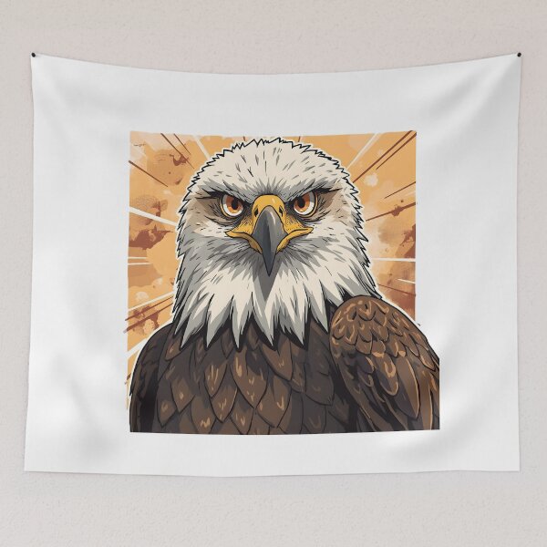 Item preview, Majestic Bald Eagle Sticker | Powerful American Eagle Illustration | Wildlife Bird Art | Eagle Lover Gift designed and sold by dreamz-world.