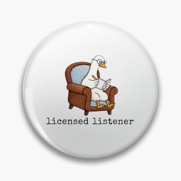 Item preview, Licensed Listener Goose , Funny Therapist Duck, Mental Health Humor, Counselor Therapy designed and sold by RafaelScherer.