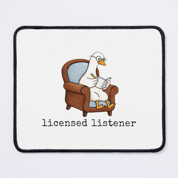 Item preview, Licensed Listener Goose , Funny Therapist Duck, Mental Health Humor, Counselor Therapy designed and sold by RafaelScherer.