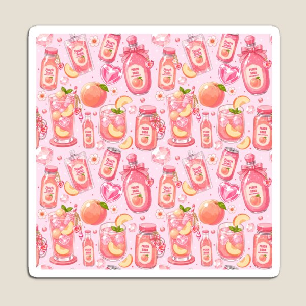Item preview, Peach Soda Drink  Seamless designed and sold by KJackArtwork.