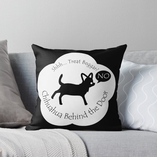 Item preview, Funny Chihuahua Treat Beggar Behind the Door White Base designed and sold by Na7nasColorShop.