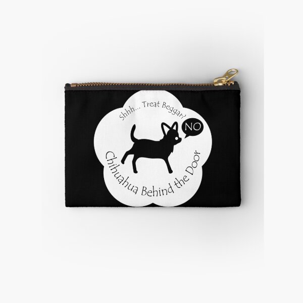 Item preview, Funny Chihuahua Treat Beggar Behind the Door White Base designed and sold by Na7nasColorShop.