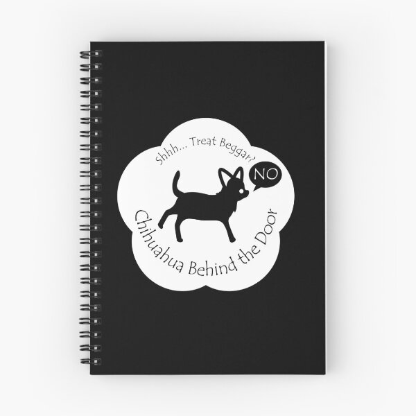 Item preview, Funny Chihuahua Treat Beggar Behind the Door White Base designed and sold by Na7nasColorShop.