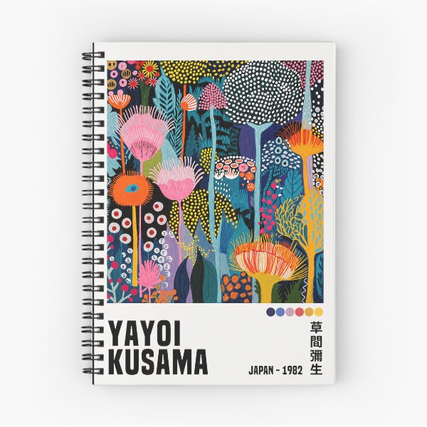 Item preview, Inspired by Yayoi Kusama 1982 Japan Poster, Colorful Botanical Flora Art Print, Modern Japanese Wall Decor designed and sold by MorningJoco.