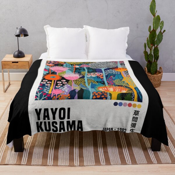 Item preview, Inspired by Yayoi Kusama 1982 Japan Poster, Colorful Botanical Flora Art Print, Modern Japanese Wall Decor designed and sold by MorningJoco.