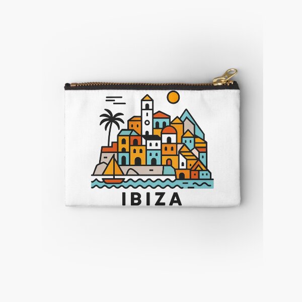 Item preview, Ibiza Spain Travel Souvenir - Old Town Dalt Vila & Sailboat Art designed and sold by OzzFrequency.