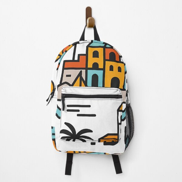 Item preview, Ibiza Spain Travel Souvenir - Old Town Dalt Vila & Sailboat Art designed and sold by OzzFrequency.