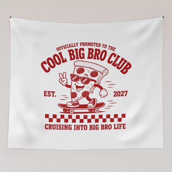Item preview, Promoted to Big Brother, Cool Big Bro Club, Pizza Big Brother Reveal, Retro Big Brother, Sibling Pregnancy Announcement designed and sold by RafaelScherer.