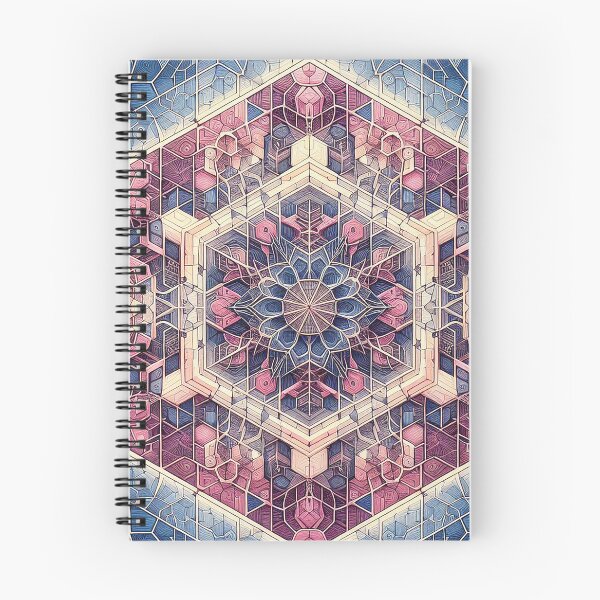 Item preview, Pastel Crystal Hexagon Mandala designed and sold by nikkolaus.