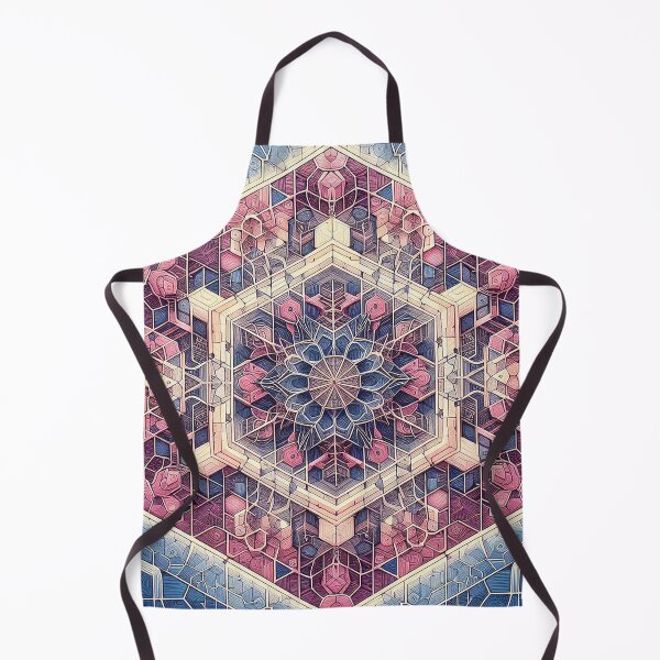 Item preview, Pastel Crystal Hexagon Mandala designed and sold by nikkolaus.