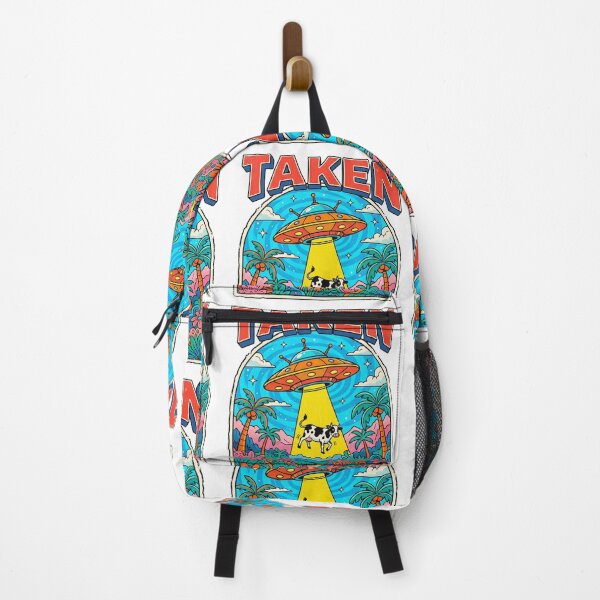Item preview, Taken UFO Alien Cow Abduction Psychedelic Retro Sci-Fi designed and sold by AdyKurniawan.