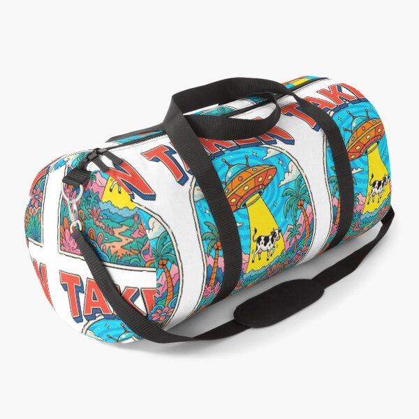 Item preview,  Taken UFO Alien Cow Abduction Psychedelic Retro Sci-Fi designed and sold by AdyKurniawan.